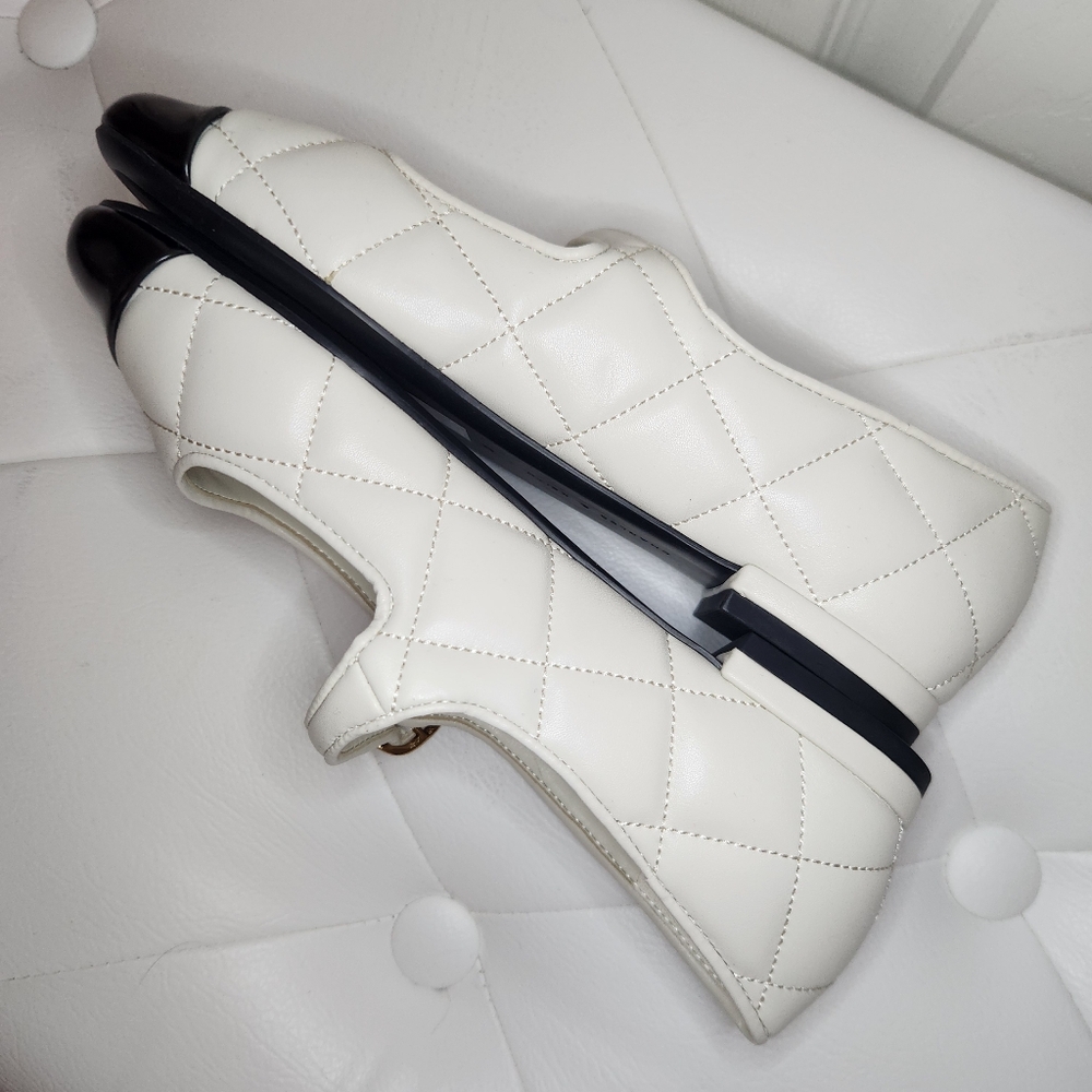 Charles & Keith Quilted Cap Toe Mary Janes 35 - Picture 6 of 8
